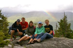 Finding a rainbow at the top of our hike in New Hampshire - Summer 2007